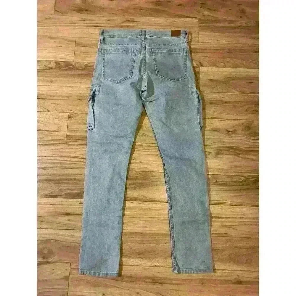 BDG Urban Outfitters Skinny Stretch Cargo Pants Light Wash Mens 30x30 - Picture 4 of 5